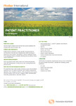 Patent Practitioner factsheet