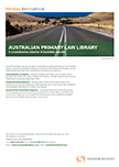 Australian Primary Law Library factsheet